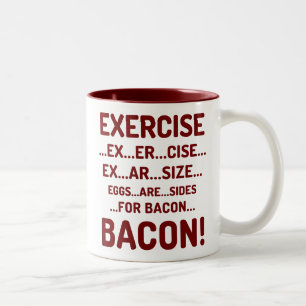 Funny Exercise for Bacon Maroon Two-Tone Mokken