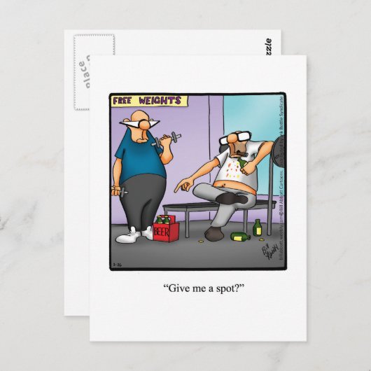 Funny Exercise Humor Briefkaart (Voorkant / Achterkant)