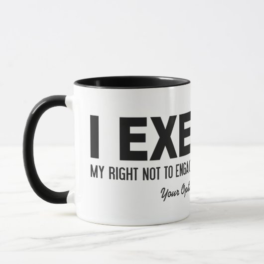 Funny Exercy custom text mokken (Links)