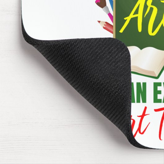 Funny Exhausted Art Teacher Appreciation Muismat (Hoek)