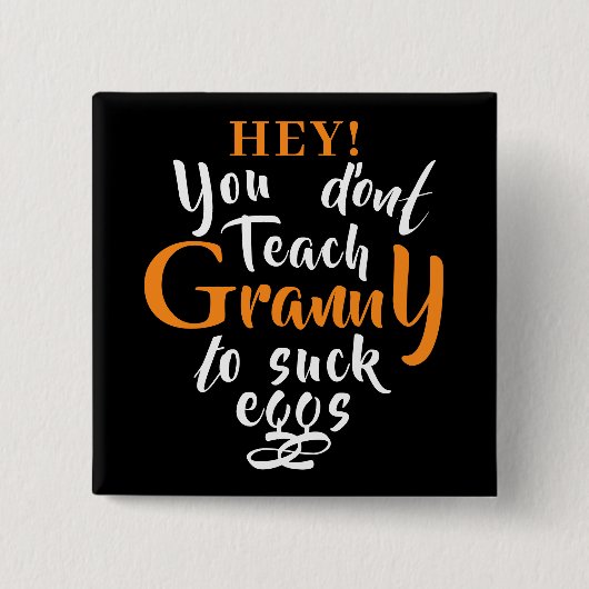 Funny Expression for Granny Button (Voorkant)