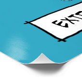 Funny Extreme Free Range Kickens Perfect Poster (Hoek)