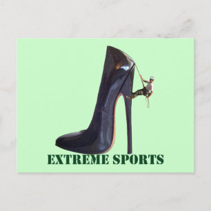 Funny Extreme Sports - Shoe-klimmen Briefkaart