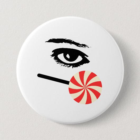 Funny Eye Candy Button for Men – Bold & Playful (Voorkant)