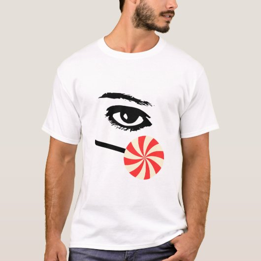 Funny Eye Candy Shirt for Men – Bold Graphic Tee (Voorkant)