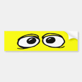 Funny Eyeball Bumpersticker (Voorkant)