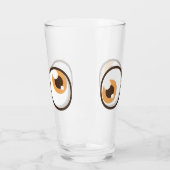 Funny Eyes Glass Cup Glas (Links)