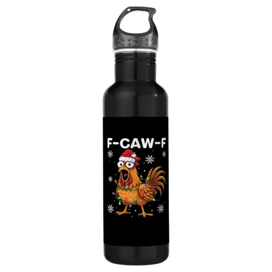 Funny F-Caw-F Christmas Chicken Classic Waterfles (Voorkant)
