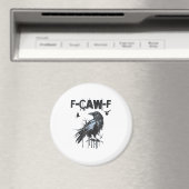 Funny F-Caw-F Crow Grunge Humor Graphic Magneet (Insitu (Vaatwasser))