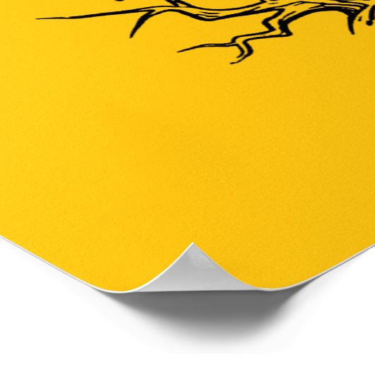 Funny F-Caw-F Crow Raven Pun Poster (Hoek)