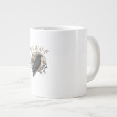 Funny F Caw F Raven Bird Saying Graphic Style Extra Grote Beker (Voorkant rechts)