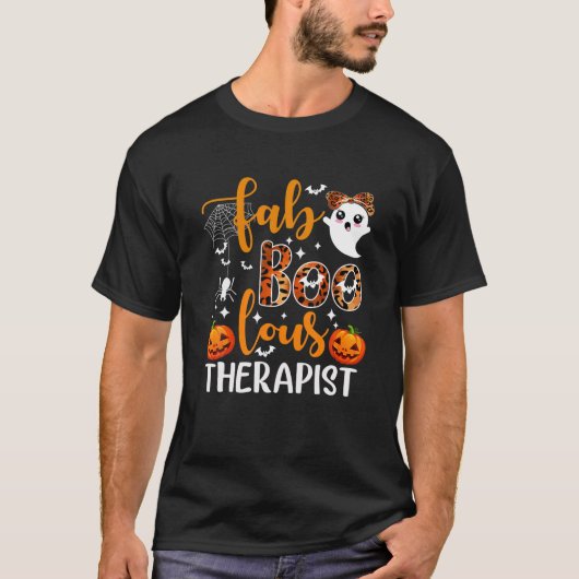 Funny Faboolous Therapist Halloween Costume Therap T-shirt (Voorkant)