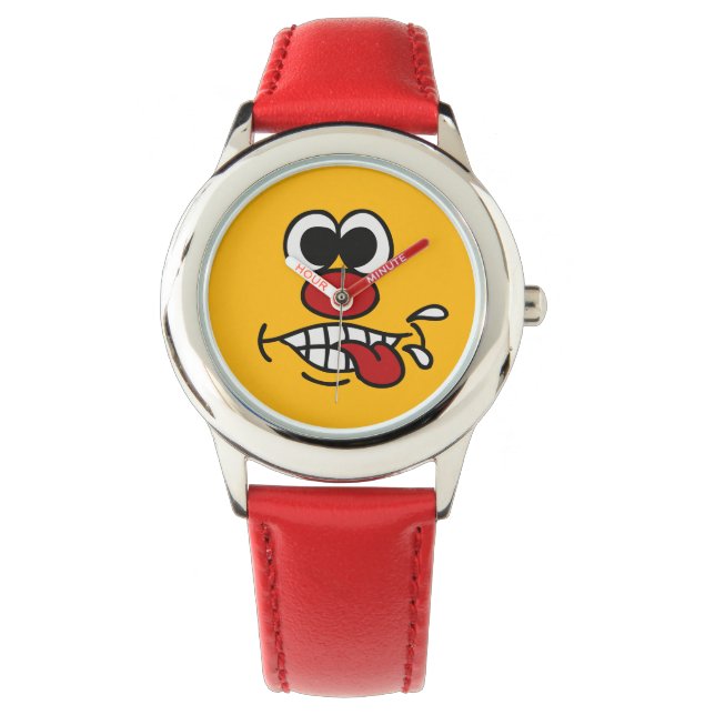 Funny Face-aangepaste horloges (Voorkant)