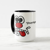 Funny Face aangepaste mokken (Voorkant links)