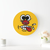 Funny Face aangepaste muur klok (Huis)