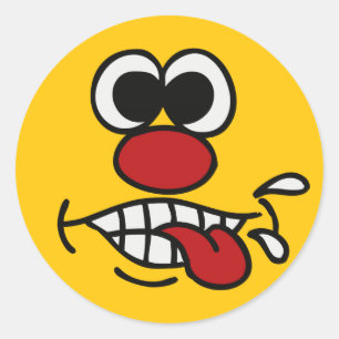 Funny Face aangepaste stickers