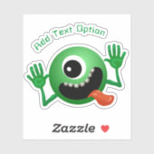 Funny Face Alien Sticker (Vel)