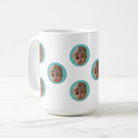 Funny Face Baby Pet Moederdag Kind Afbeelding Gift Koffiemok (Voorkant links)