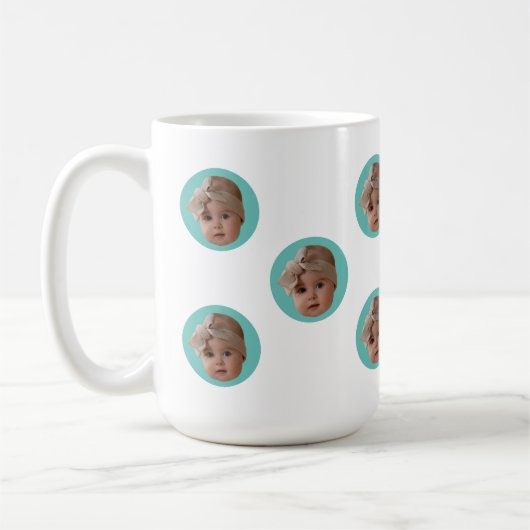 Funny Face Baby Pet Moederdag Kind Afbeelding Gift Koffiemok (Links)