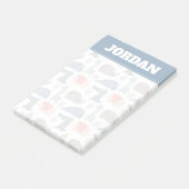 Funny Face Cute Doodle Animal Patroon Post-it® Notes (Schuin)