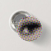 Funny Face Eye Ronde Button 3,2 Cm (Voorkant /achterkant)