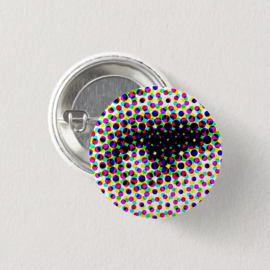 Funny Face Eye Ronde Button 3,2 Cm (Voorkant /achterkant)