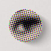 Funny Face Eye Ronde Button 3,2 Cm (Voorkant)