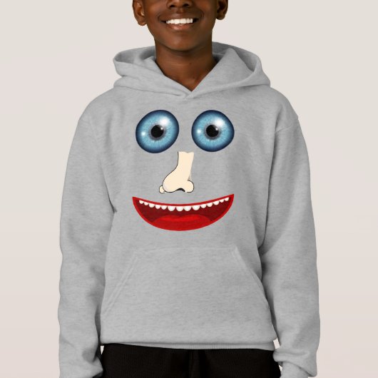 Funny face hoodie (Voorkant)
