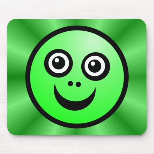 Funny Face (kleur me) - groen - v2 Muismat (Voorkant)