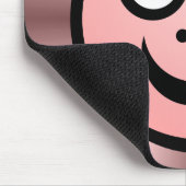 Funny Face (kleur me) - Roze - v2 Muismat (Hoek)