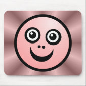 Funny Face (kleur me) - Roze - v2 Muismat (Voorkant)