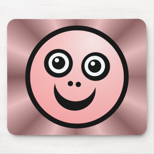 Funny Face (kleur me) - Roze - v2 Muismat (Voorkant)