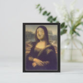 Funny Face Mona Lisa Laughter Briefkaart (Staand voorkant)