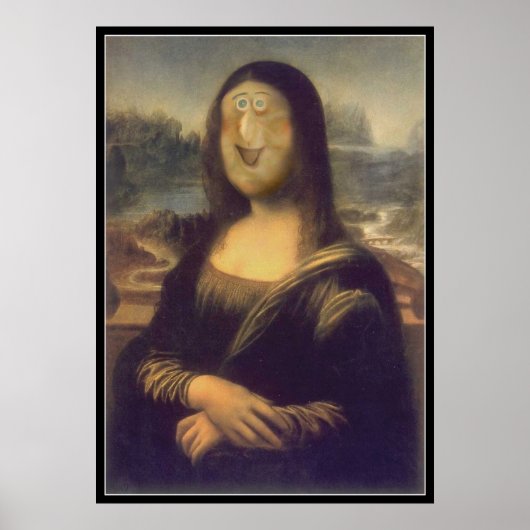 Funny Face Mona Lisa Laughter Poster (Voorkant)