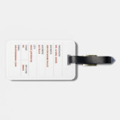 Funny Face Passenger Custom Afbeelding Bagagelabel (Achterkant horizontaal)