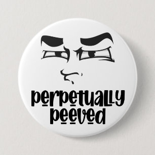 Funny Face Peeved Button