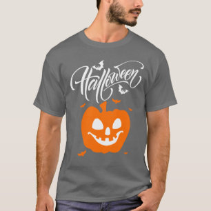 Funny Face Pumpkin Halloween Tshirts for Men