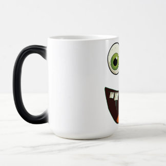 Funny Face with Green Googly Eyes Verraste Open M Magische Mok