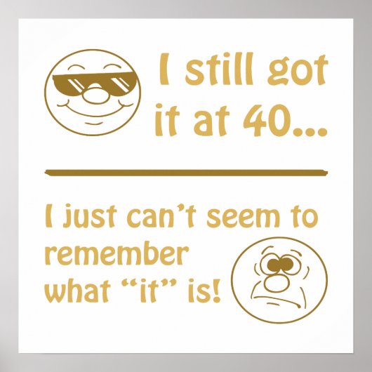 Funny Faces 40th Birthday Poster (Voorkant)