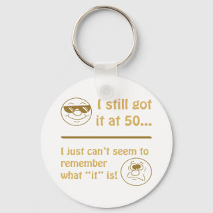 Funny Faces 50th Birthday Gag Gifts Sleutelhanger