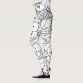 Funny Facs Creative Pattern Design Leggings (Links)