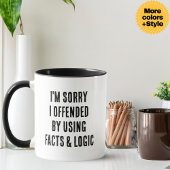 Funny Facts & Logic Sarcastic Coffee Mug Gift Mok