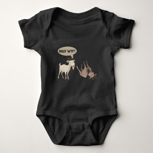 Funny Fainting Goat Hilarious Mountain Animal Romper (Voorkant)