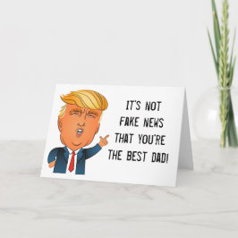 Funny "Fake News" Trump Vaderdag Kaart