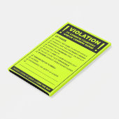 Funny Fake Parking Ticket Driving Citation Post-it® Notes (Schuin)