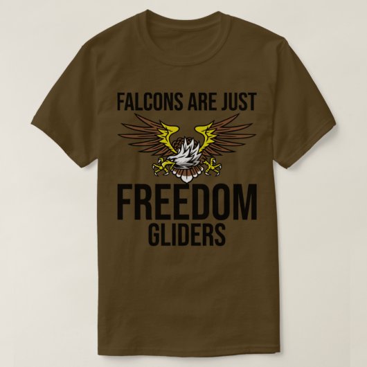 Funny Falcon is gewoon vrijheidsliders T-shirt (Design voorkant)