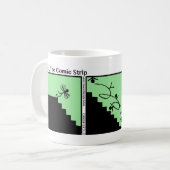 Funny Fall Down the Stairs Stickman Mug - 003 (Devant gauche)