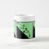 Funny Fall Down the Stairs Stickman Mug - 003 (Centre)