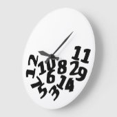 Funny Fallen Numbers Grote Klok (Hoek)