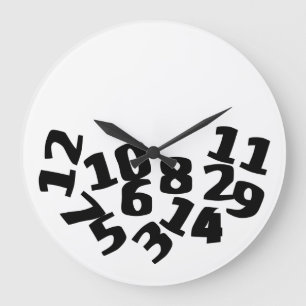 Funny Fallen Numbers Grote Klok